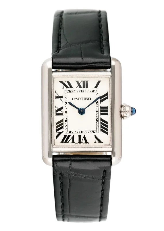 Cartier Tank Louis W1541056 18K White Gold Ladies Watch