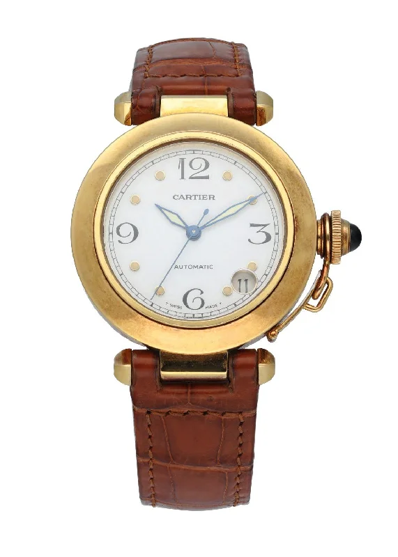 Cartier Pasha de Cartier 1035 18K Yellow Gold Mens Watch