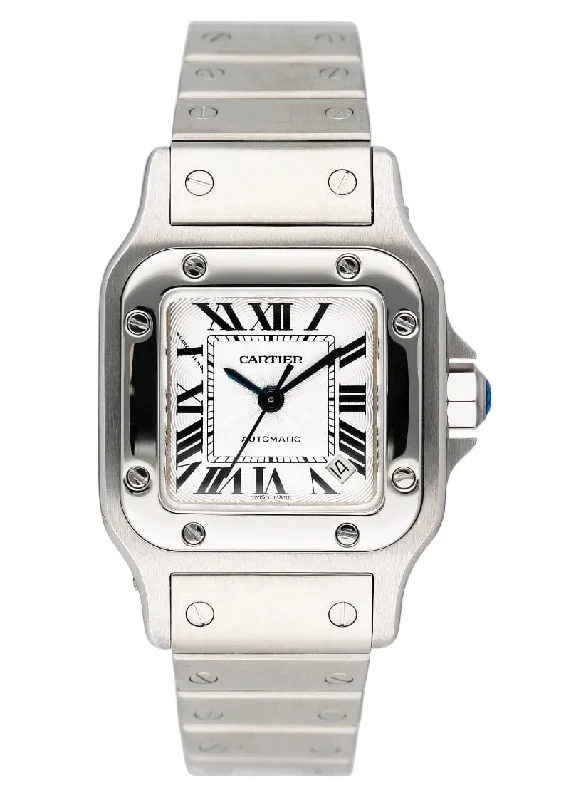 Cartier Santos Galbee W20054D6 Silver Dial Steel Ladies Watch