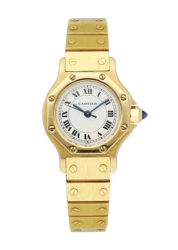 Cartier Santos Yellow Gold Ladies Watch