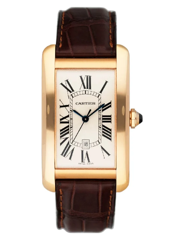 Cartier Tank Americaine Large W2609156 18K Rose Gold Watch