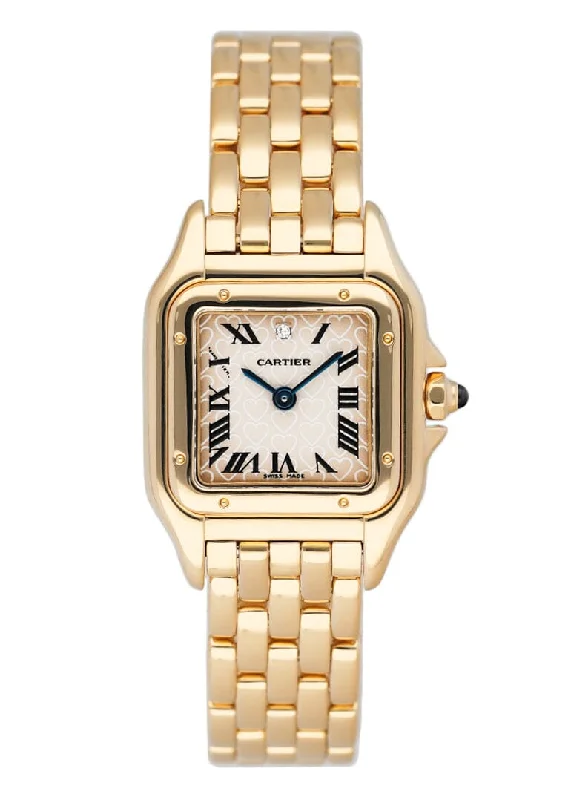 Cartier Panthere W25059B9 Heart Dial Limited Edition Ladies Watch Box Papers