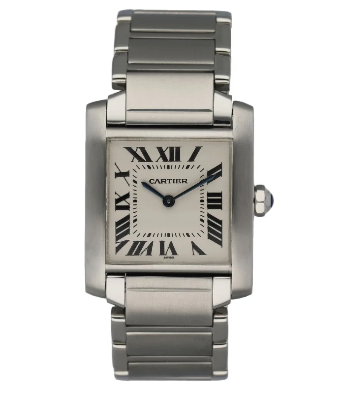 Cartier Tank Francaise 2301 Stainless Steel Midsize Ladies Watch