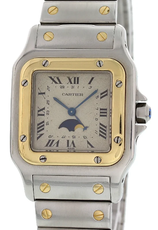 Cartier Santos Moonphase 18K YG & SS 119901