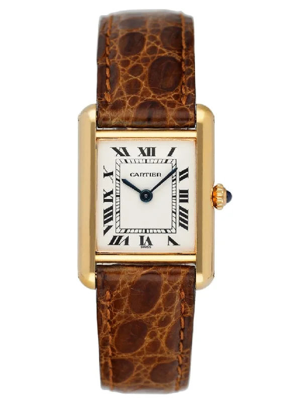 Cartier Tank Paris 18K Yellow Gold Ladies Watch