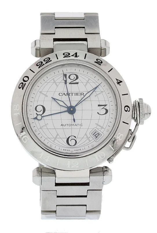 Cartier Pasha 2377 GMT Stainless Steel Automatic