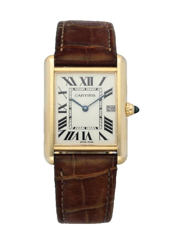 Cartier Tank Louis 2441 18K Yellow Gold Men's Watch